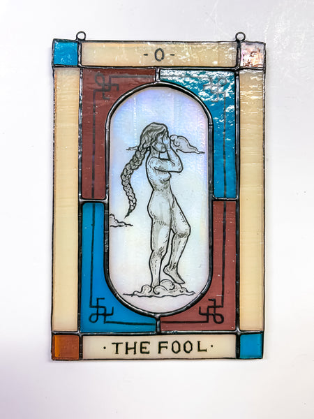 Tarot Card Stained Glass - The Fool