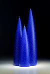 Tall Teardrop Candle - Cobalt
