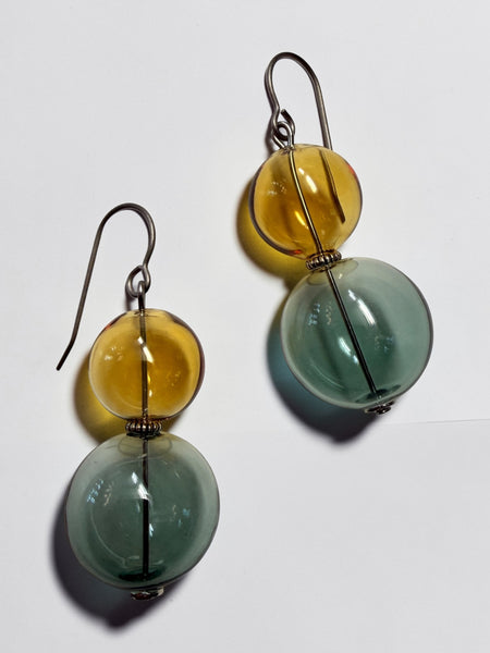 Duo Glass Earrings