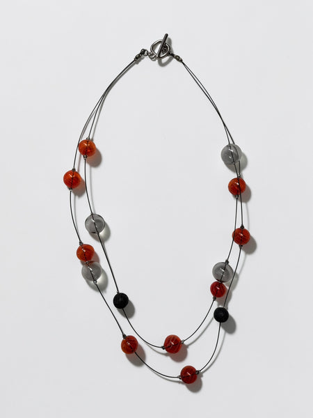 Glass Necklace- Double Strand
