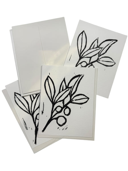 Handprinted Holiday Card