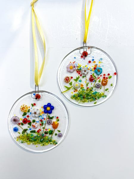 Round Flower Sun-Catcher Ornament