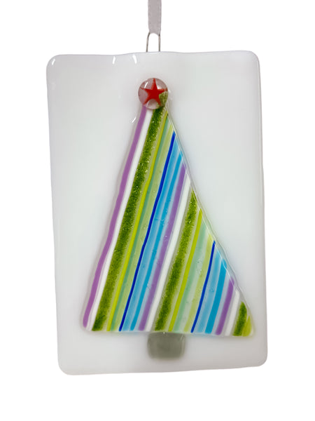 Rectangled Stripe Tree Ornament LB