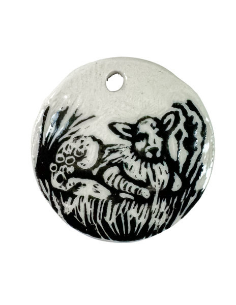 Sgraffito Animal Ornaments