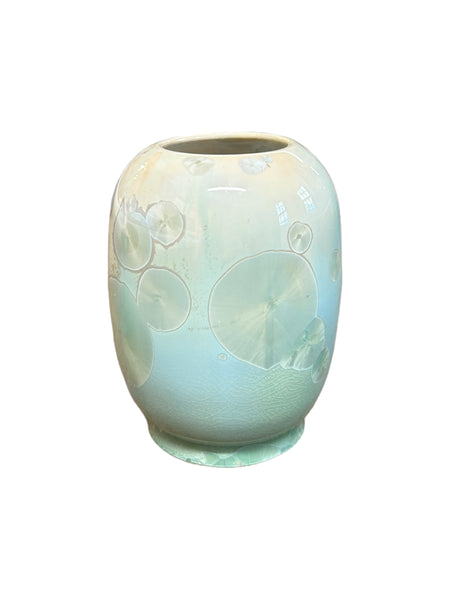 Crystalline Aqua Vase