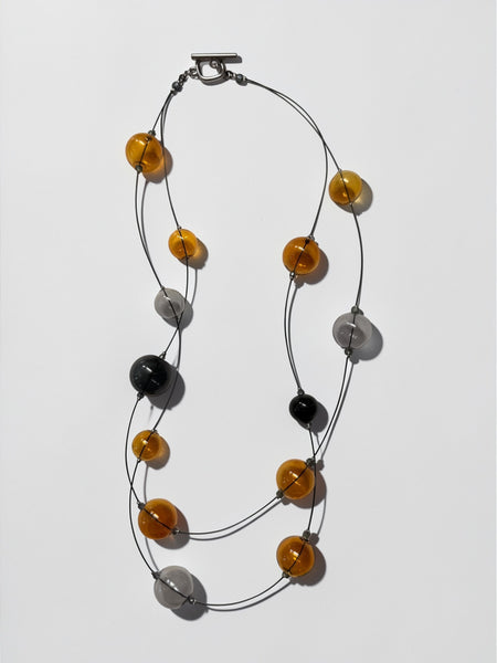Glass Necklace- Double Strand