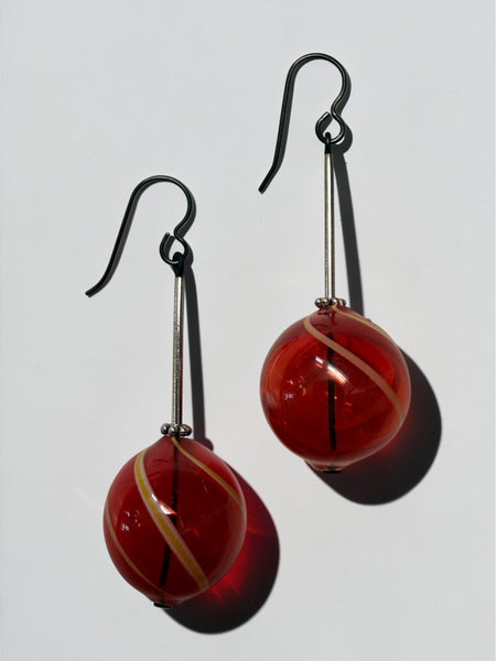 Large Glass Earrings