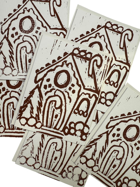 Handprinted Holiday Card