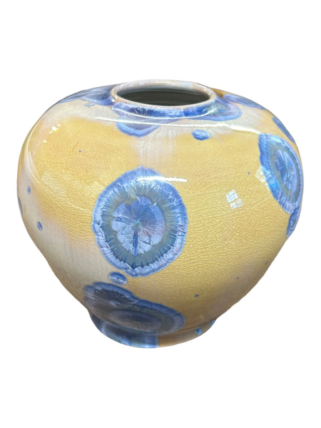 Crystalline Blue Vase