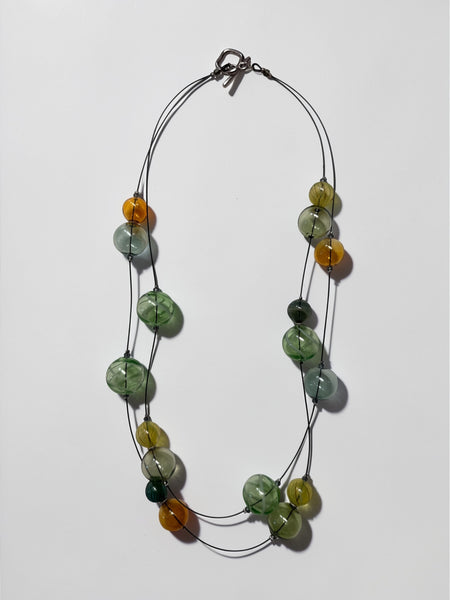 Glass Necklace- Double Strand