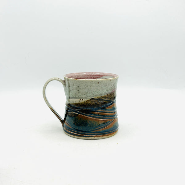 Red Rainbow Stoneware Mug