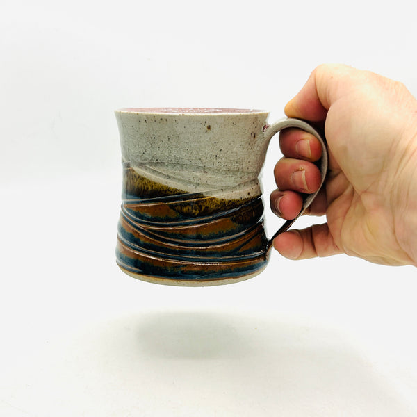 Red Rainbow Stoneware Mug