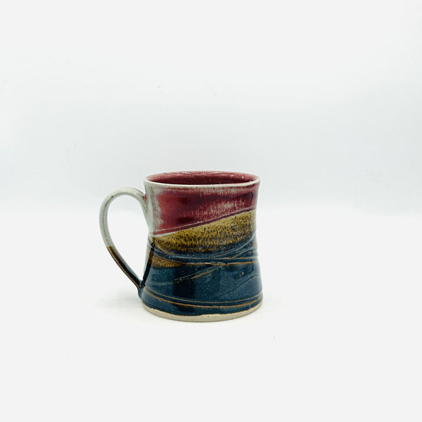 Red Rainbow Stoneware Mug