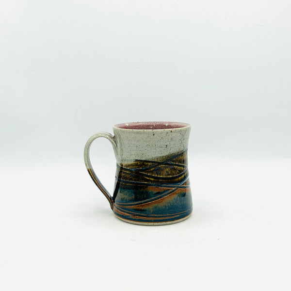 Red Rainbow Stoneware Mug
