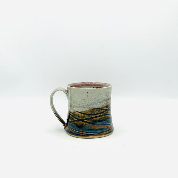 Red Rainbow Stoneware Mug