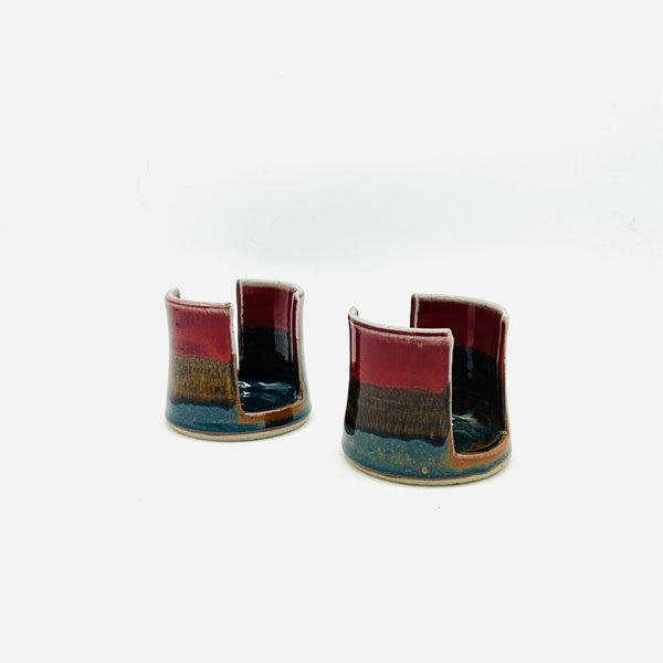 Red Rainbow Stoneware Sponge Holder
