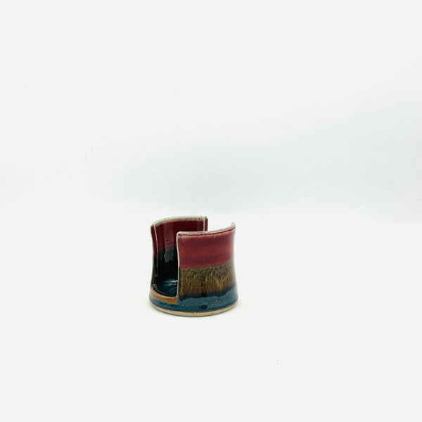 Red Rainbow Stoneware Sponge Holder