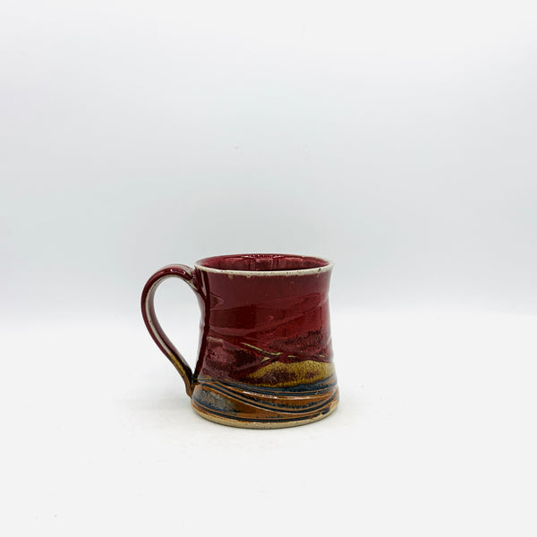 Red Rainbow Stoneware Mug