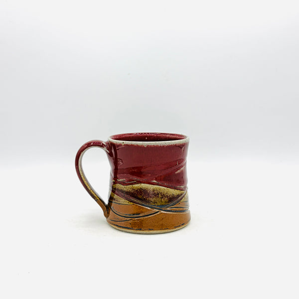 Red Rainbow Stoneware Mug