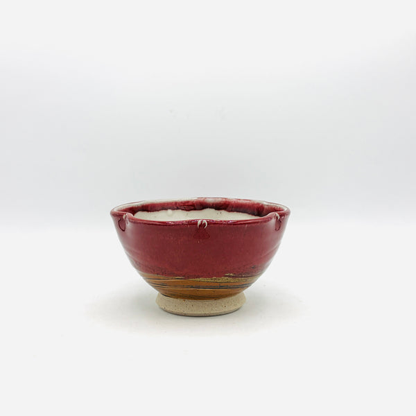 Red Rainbow Stoneware Cloud Bowl