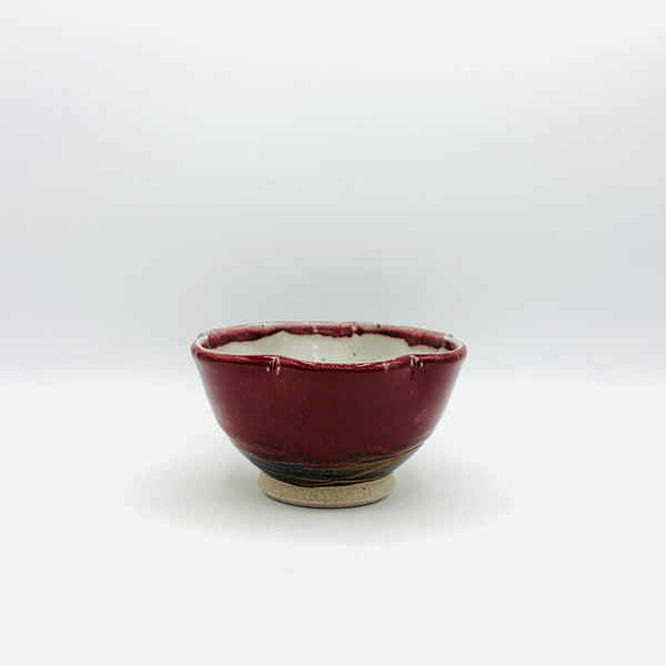 Red Rainbow Stoneware Cloud Bowl