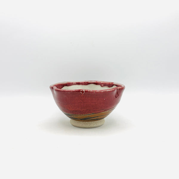 Red Rainbow Stoneware Cloud Bowl