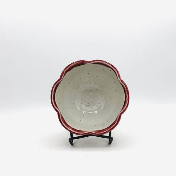 Red Rainbow Stoneware Cloud Bowl