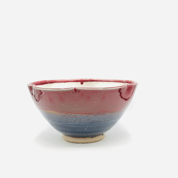Red Rainbow Stoneware Large Cloud Bowl