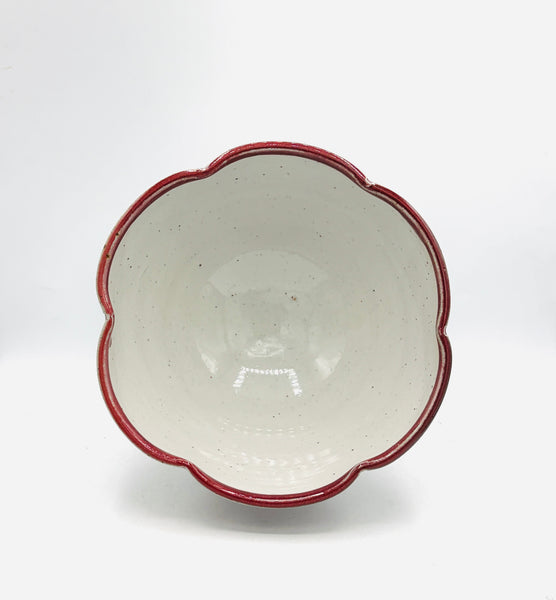 Red Rainbow Stoneware Large Cloud Bowl