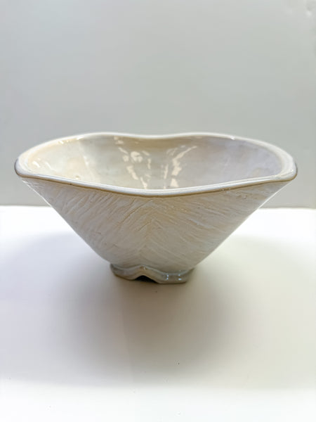 White Serving Bowl