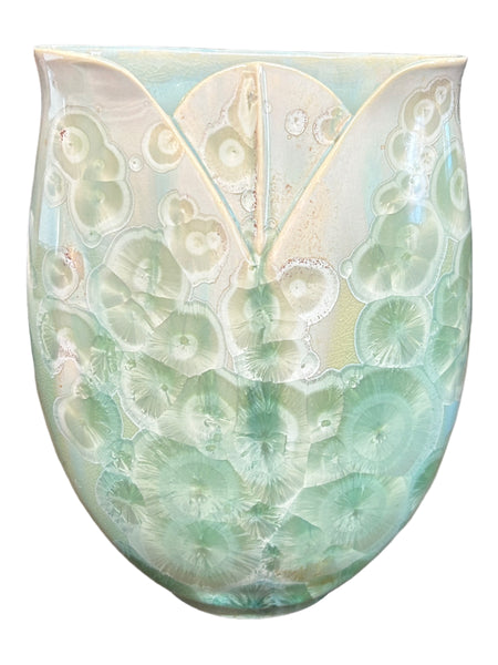 Crystalline Aqua Vase