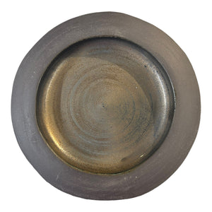 X-Large Black Clay Salt Dish
