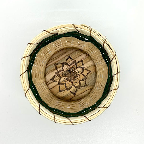 Basket with Wood-Burned Base