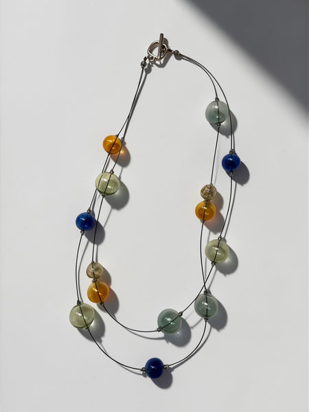 Glass Necklace- Double Strand