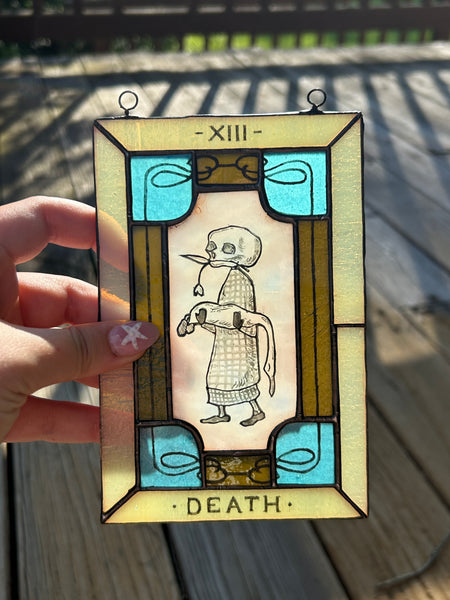 Tarot Card Stained Glass - Death