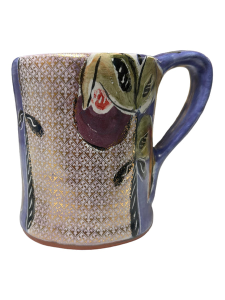 Square Mug with Gold