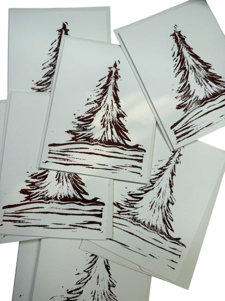 Handprinted Holiday Card