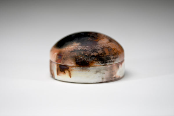 Small Pit Fired Container with Lid