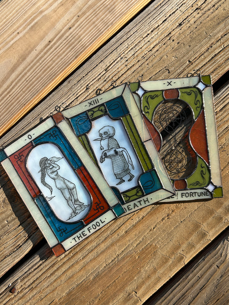 Tarot Card Stained Glass - Death