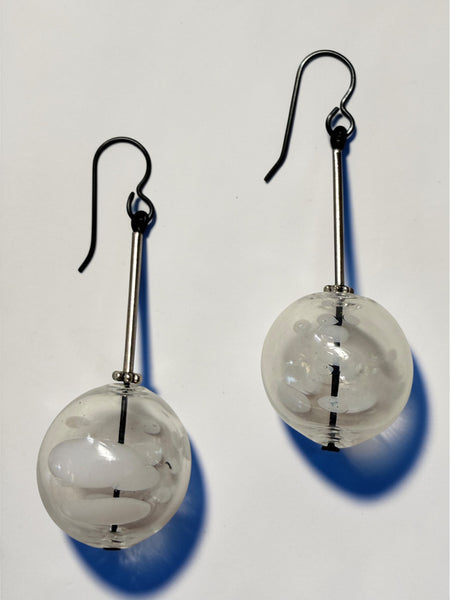 Large Glass Earrings