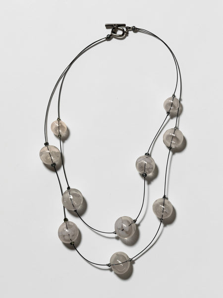 Glass Necklace- Double Strand