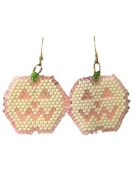 Beaded Pumpkin Earrings