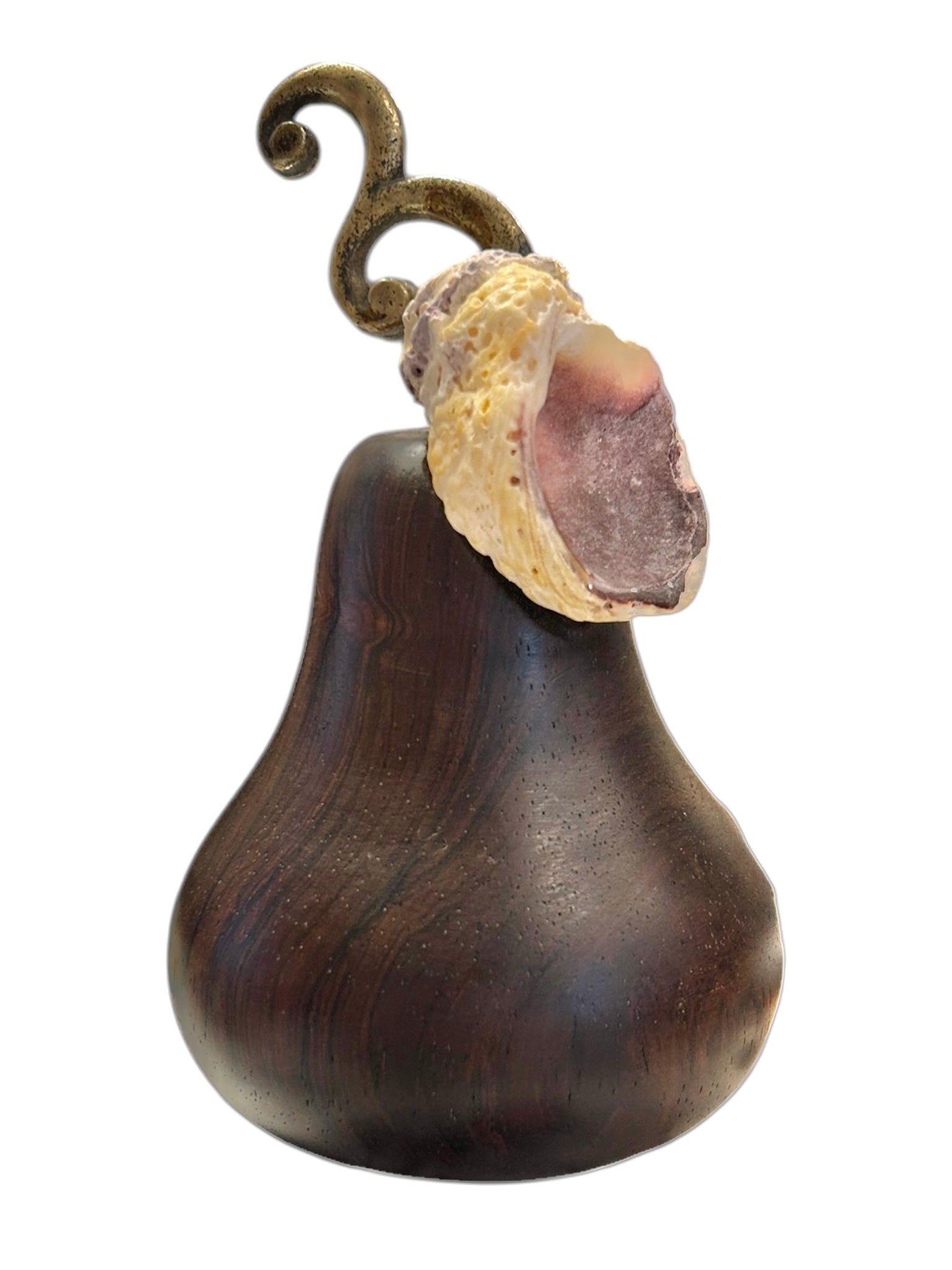 Pear - Shell Leaf & Brass Stem