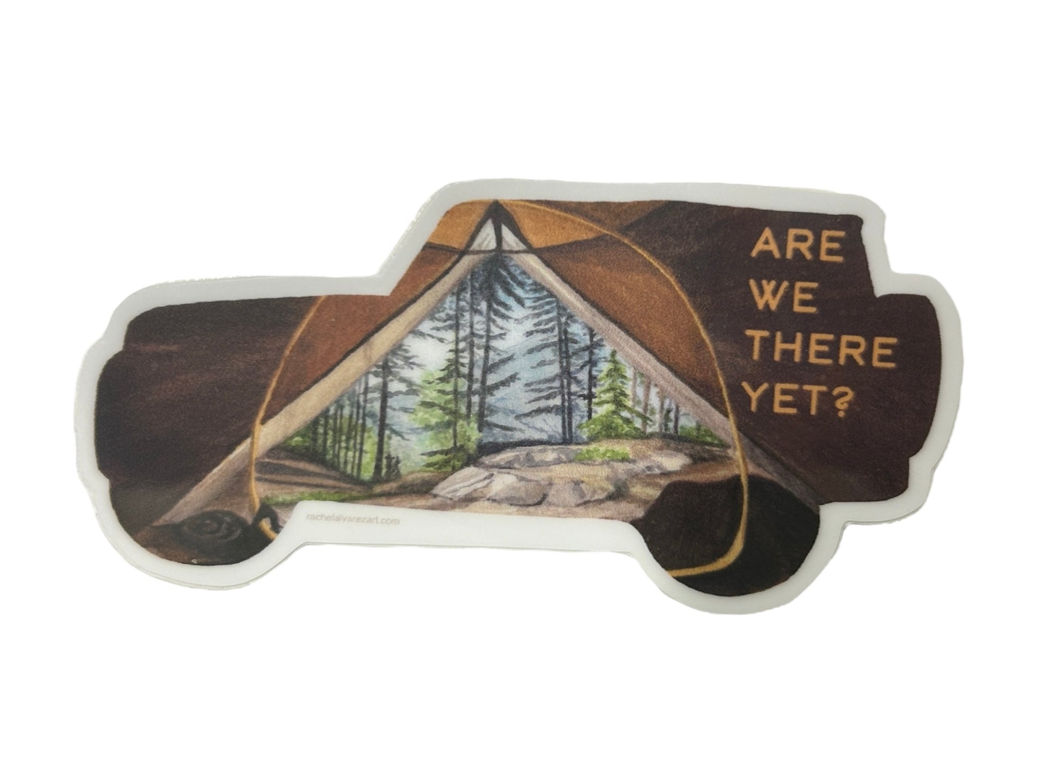Are We There Yet Mini Decal