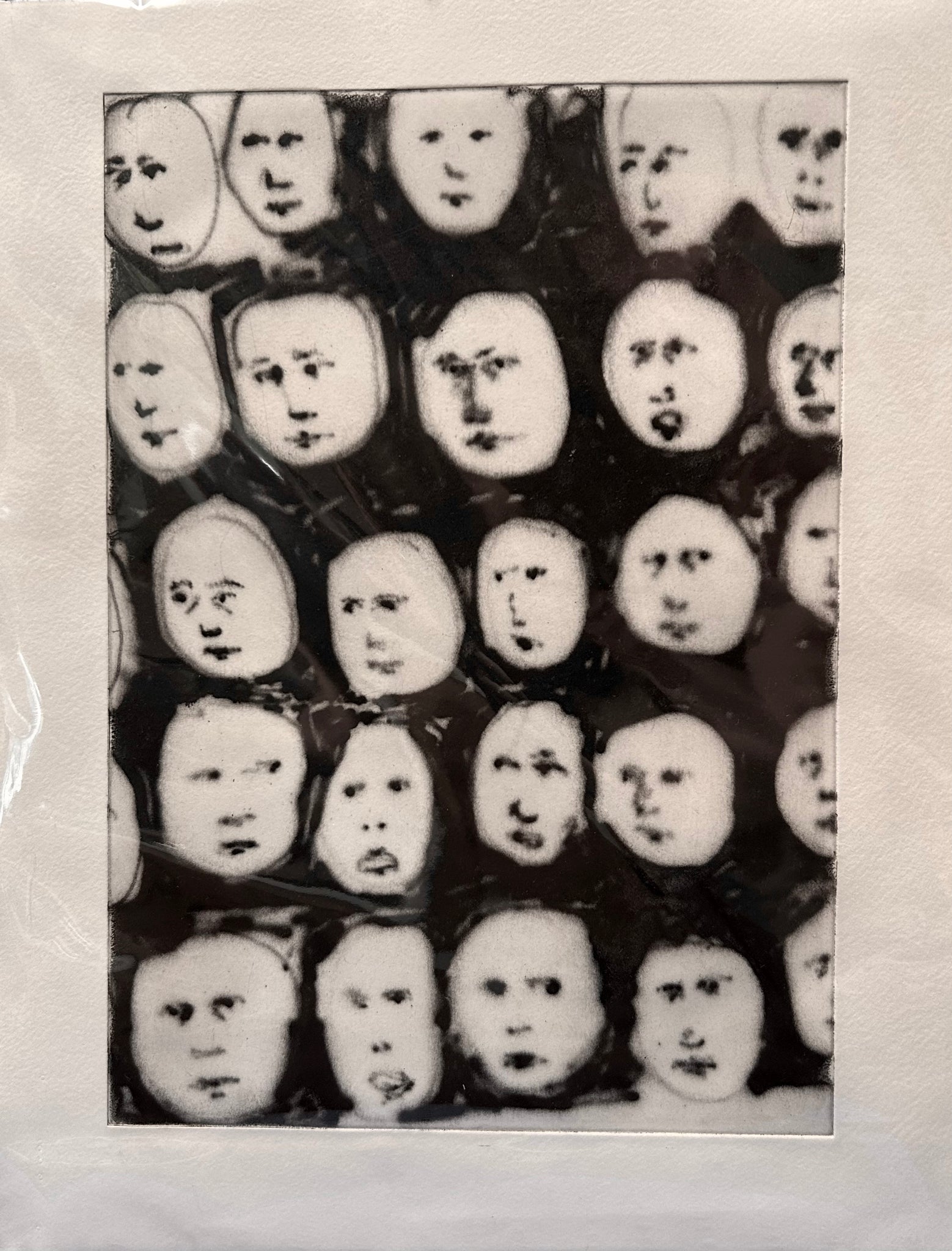 Crowd of Heads Print