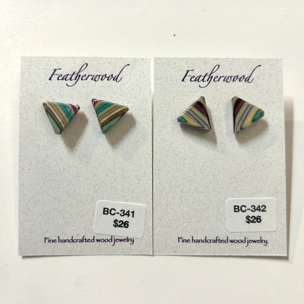 Tiny Rectangle Post Stud Earrings