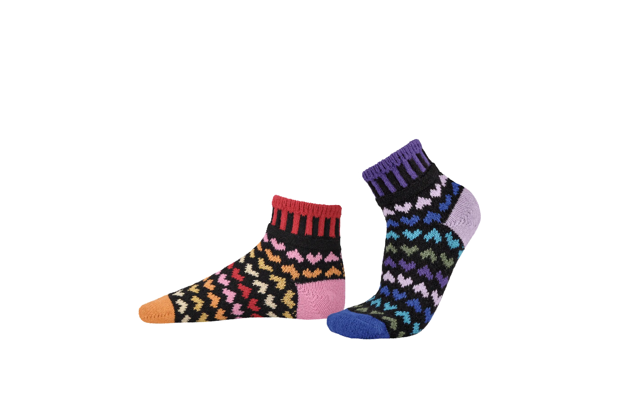 Adult Quarter Socks - Hearts