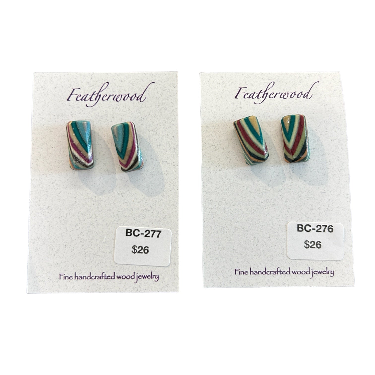 Tiny Rectangle Post Stud Earrings