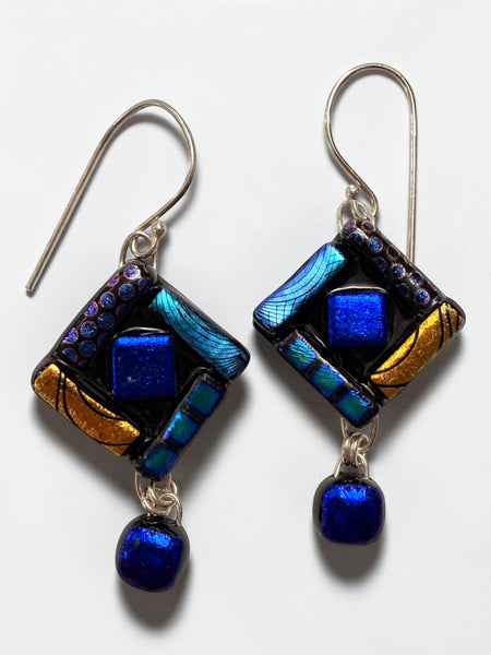 Pattern Dichroic Earring, Md