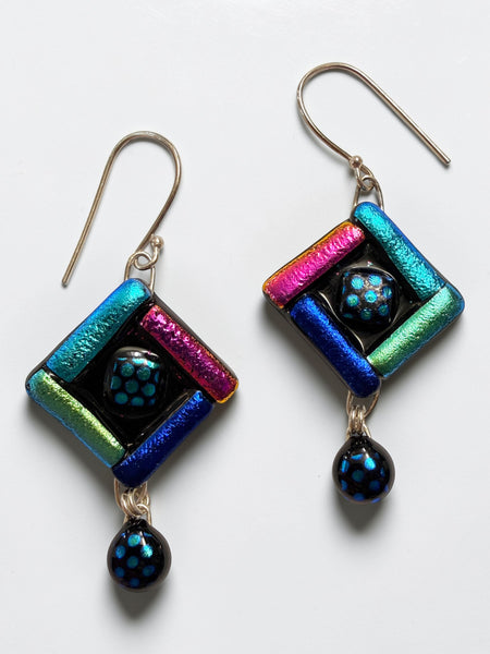 Pattern Dichroic Earring, Md
